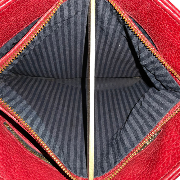 Coach Vintage Sonoma Convertible Crossbody Bag 4924 Red Pebbled Leather C/Rica - Picture 12 of 15